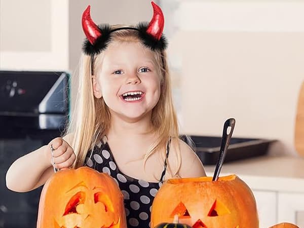 Djävulshorn Diadem - Halloween