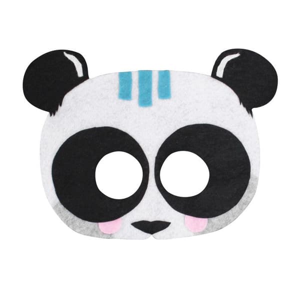 Mask barn filt panda 20,5 x 14,5 cm
