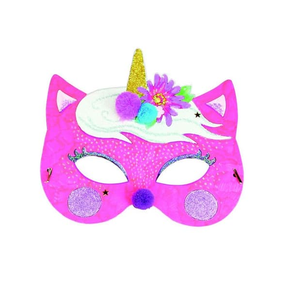 Unicorn fördragen stark kortmask - MegaCrea DIY - 4 delar - Grå