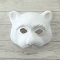 Miniatyrbild 2 av 2: Mask Katt 1/2 Ansikte - Ej specificerat - Vit - Unisex - Bekväm - Utklädningsaccessoar