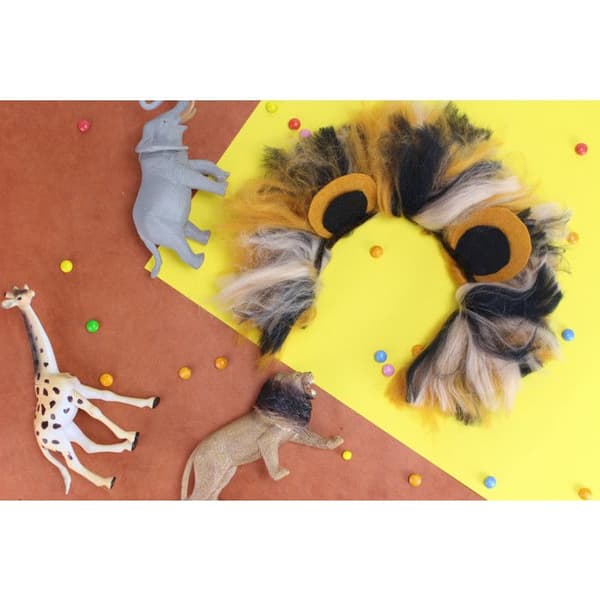 Kreativa hår för mask och kostym Färg savann 1,2m x 20g