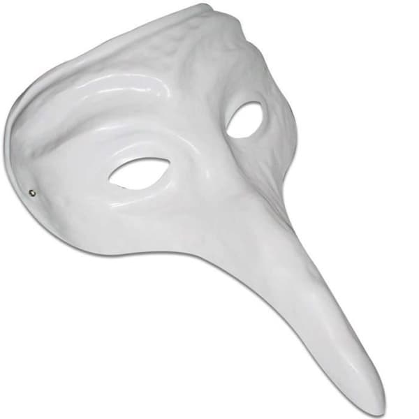 Venetian Mask - DTM - 26 cm - Vit - Vuxen - Blandad