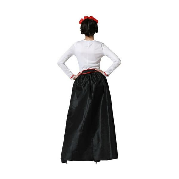 Kostume til voksne Skelet Mexicansk mand Multifarvet (XS/S)