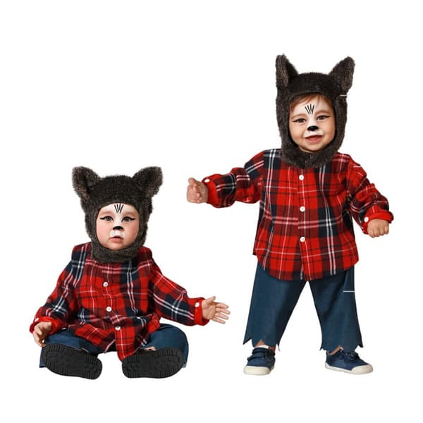 Kostyme baby Brun Ulv - 6-12 måneder