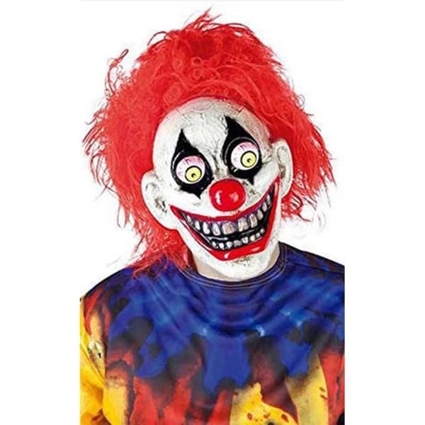Clownmask med utbuktande ögon - Vuxen Flerfärgad - RUBIER - Inredning