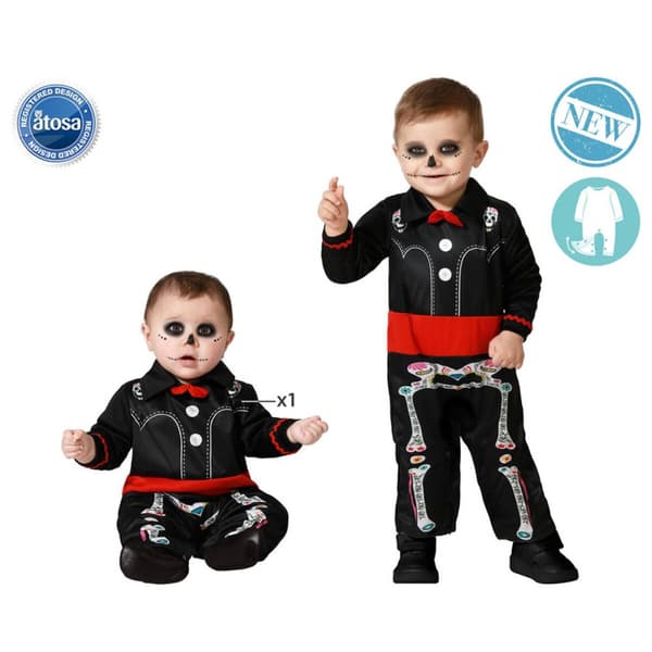 Kostume til babyer Skelet + 24 måneder