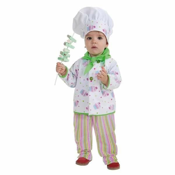 Kostume til babyer Pastry Chef 0-6 måneder