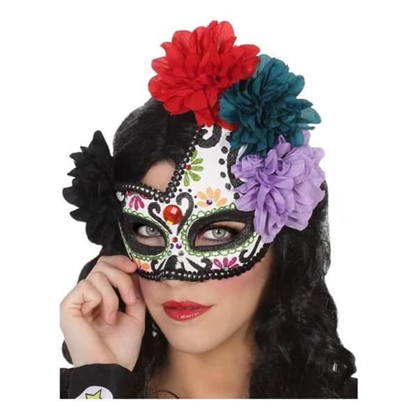 Day of the Dead-mask för vuxna - ATOSA - Flerfärgad - Mask - Blandad - Halloween