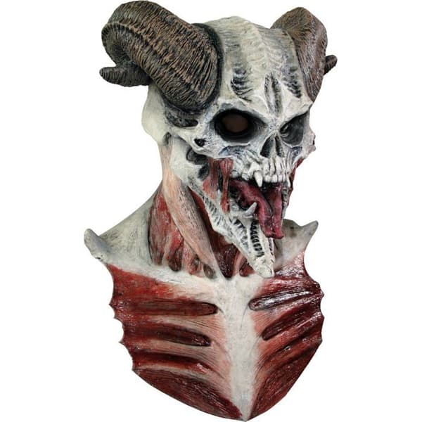 Diabolisk skelettmask vuxen Halloween