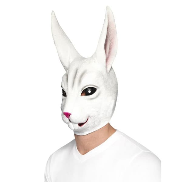Mask kanin - Unisex - Vit - Vuxen - Inomhus - 3 år - 75406