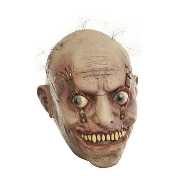 Partychimp huvudmask Dream Experiment latex elfenben vit en storlek