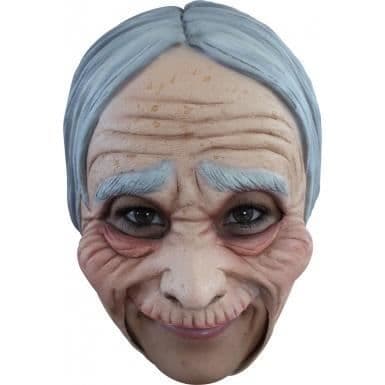 Mask - Halloween - Gamla Kvinna - Latexf - Vuxen - Realistisk