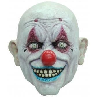 Mask - Bald Clown - Latex - White - Adult