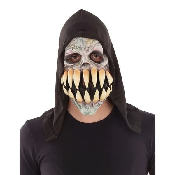 Latexmask med stora tänder för vuxna