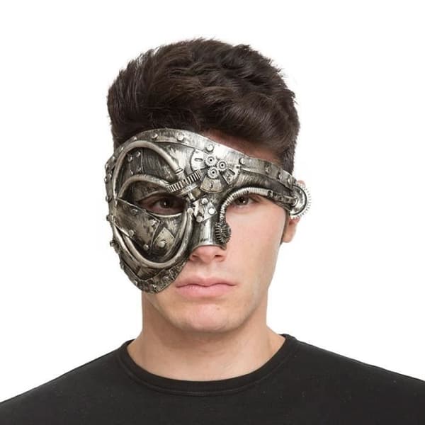 Mask - Steampunk - Silver