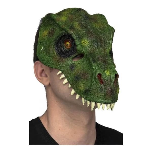 Grön T-Rex mask