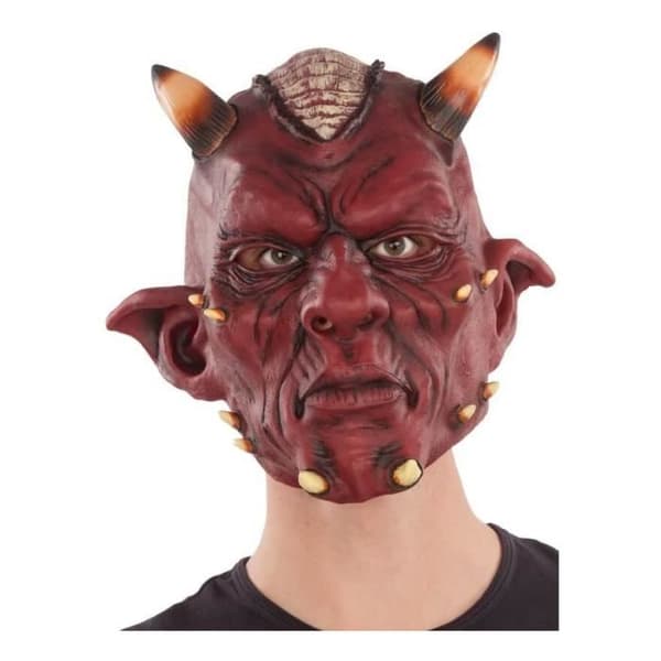 Vuxen demonmask med horn - DisfraZZes