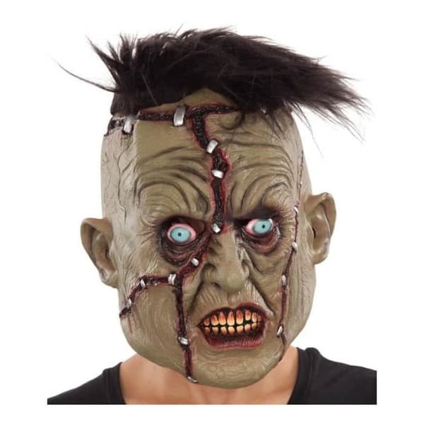 Zombiemask - DisfraZZes - Vuxen - Grön - Halloween