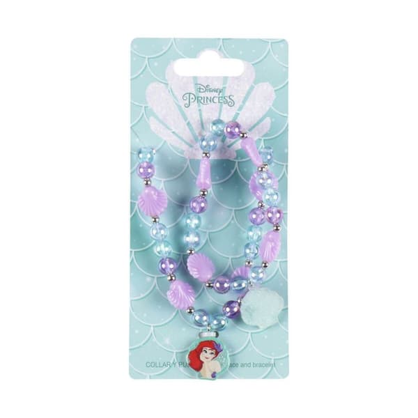 Kaulakoru ja rannekorut setti Disney Princess Purppura 2 Kappaletta