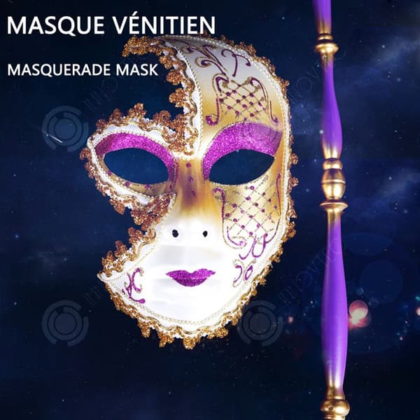 INN Mask 48,5x12,5cm festmasker jul Halloween sprakande masker maskeradmasker Prydnadsföremål prydnadsföremål prydnadsföremål