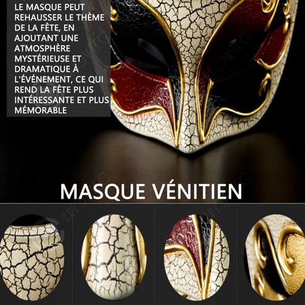 INN Mask 16,5x8cm festmasker jul Halloween sprakande masker röda maskeradmasker Prydnadsföremål prydnadsföremål prydnadsföremål