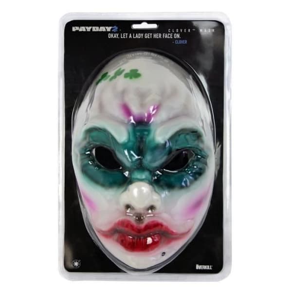 Character Figures - Payday 2 Vinyl GAYA Mask - Vit - Perfekt för cosplay
