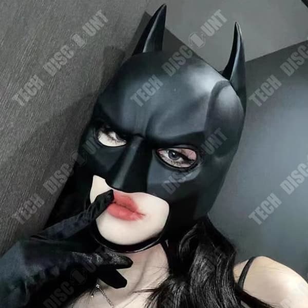 TD® Halloween dekoration batman Batman Mask Huvudbonader Cosplay Halloween Makeup Bar Festrekvisita