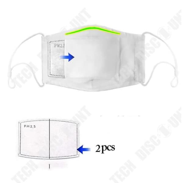 TD® tvättbar tygmask Present 3D Fashion Fluorescerande utomhusmasker för män och kvinnor