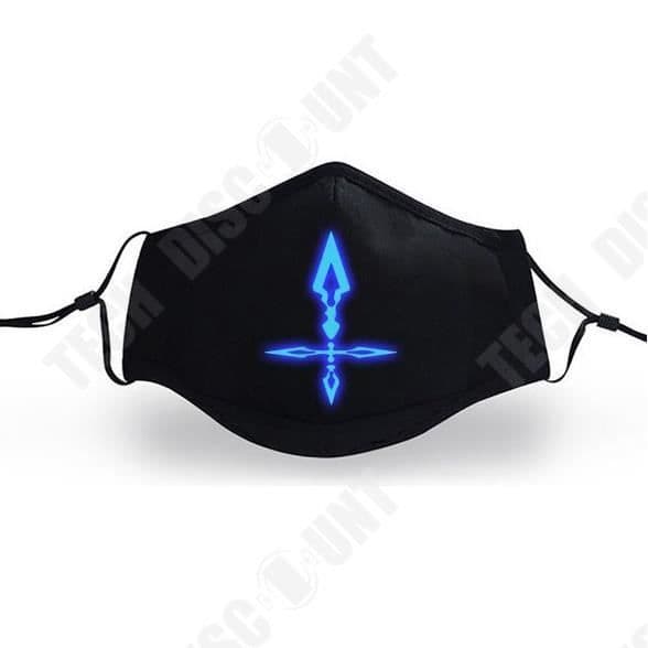 TD® Fluorescerande modepersonlighetsspelmask för män och kvinnor tvättbar tygmask Julfödelsedagspresent