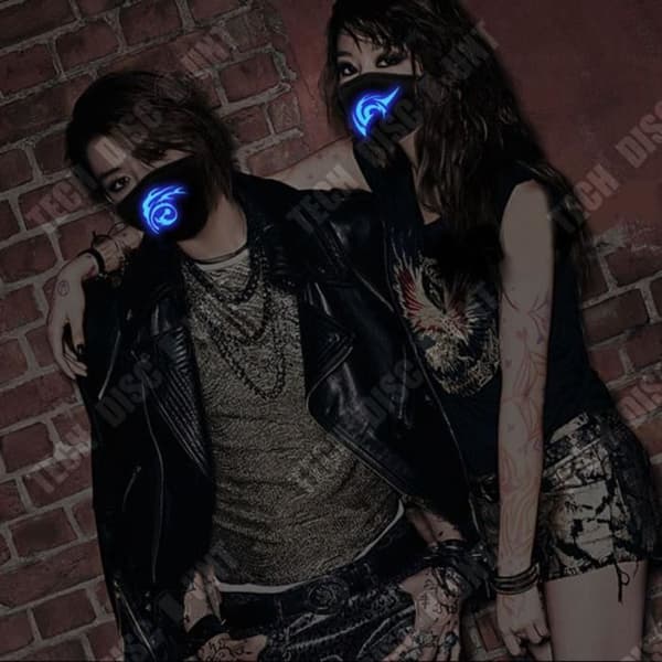 TD® Fluorescerande modepersonlighetsspelmask för män och kvinnor tvättbar tygmask Julfödelsedagspresent