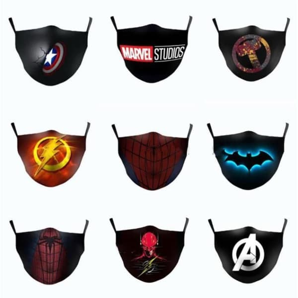 Avengers återanvändbara bomullsmasker för vuxna - TEKNISK RABATT