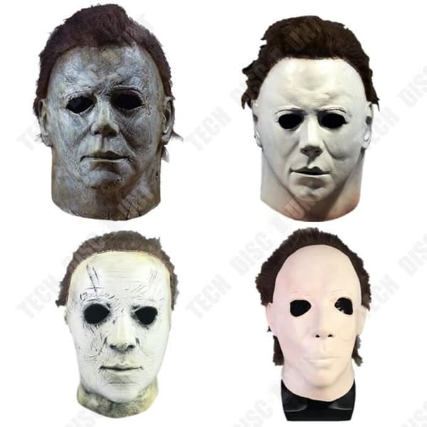 TD® Latexmask för Halloween, Horror-festmask, Huvudbonad, Filmdekorationsmask i latex för Halloween