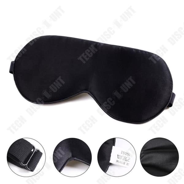 TD® Silk Eye Mask Sleep Balaclava Unisex Mulberry Silk Eye Mask för att lindra ögonbelastning