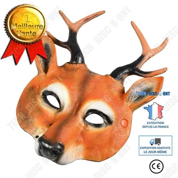 TD® Halloween dekoration djur mask smink kostym tillbehör Halloween julfest PU skum rådjur mask