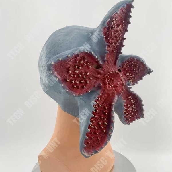 TD® Halloween dekoration piranha Mask Stranger Things Head Cover Halloween Facebook Stranger Things säsongsmask
