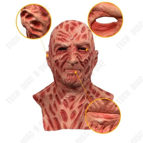 TD® Halloween dekoration freddy skräck grimas huvudbonader mask maskerad demon latex huvudbonader