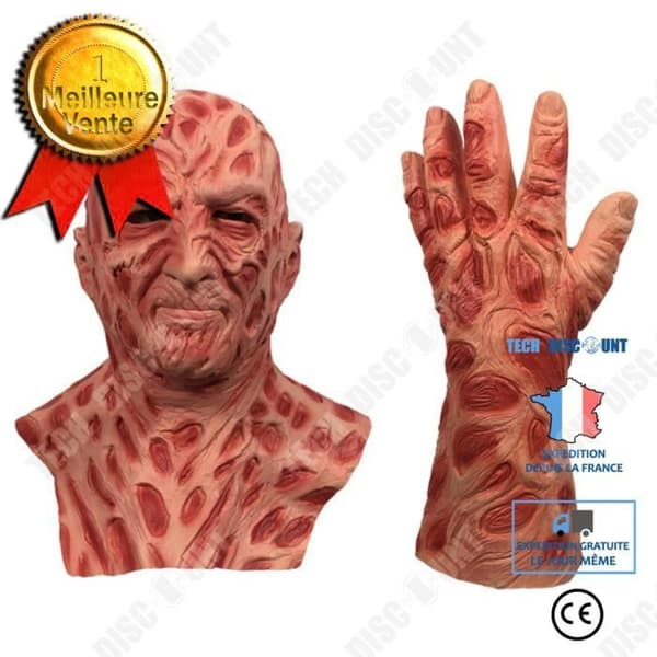 TD® Halloween dekoration freddy skräck grimas huvudbonader mask maskerad demon latex huvudbonader