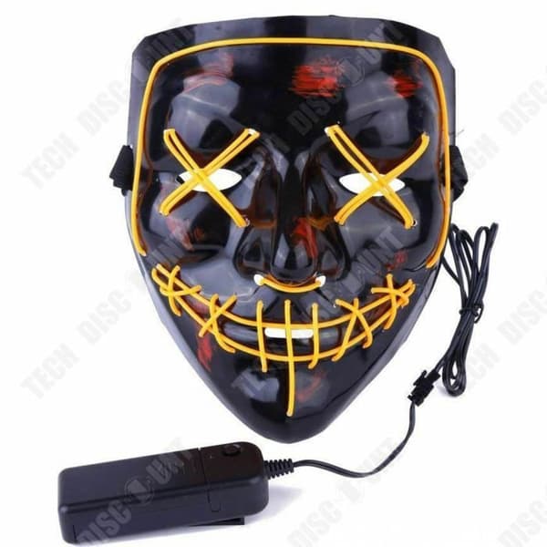 TD® LED Light Protector Halloween Protector Prom MASK Party EL Cold Light Halloween Protector Game