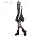 Miniatyrbild 4 av 4: Steampunk-inspirerad helmask i svart läder - Gothic Cosplay-dräkt - Halloween - TEKNISK RABATT