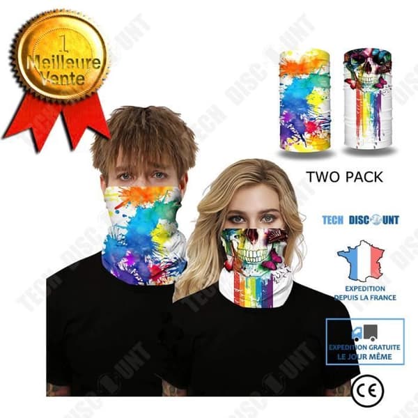 TD® sommarhalsdukar för män och kvinnor Carnival Mask Halssjal Outdoor Entertainment Mask