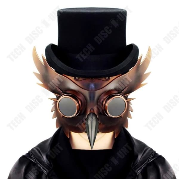 TD® Steampunk Medieval Plague Beak Mask Halloween Animal Mask Bar rekvisita Rolig Holiday Party Mask