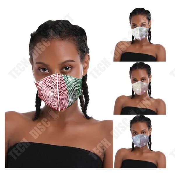 TD® Flash diamant strass stjärnmask fashionista nattklubb Färg sommar, vinter, vår, höst