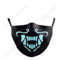 Miniatyrbild 4 av 4: Unisex svart återanvändbar tygmask - TEKNISK RABATT - multifunktions anti-dim ridning - 22,5 x 13,5 cm