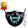 Miniatyrbild 1 av 4: Unisex svart återanvändbar tygmask - TEKNISK RABATT - multifunktions anti-dim ridning - 22,5 x 13,5 cm