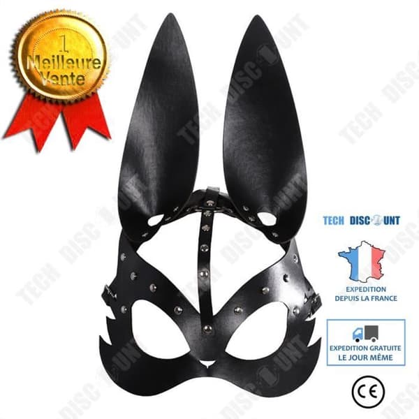 TD® Halloween dekoration läder kanin mask punk Bal Party Halloween Carnival Djur Makeup Kostym rekvisita