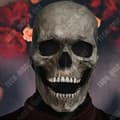 Miniatyrbild 2 av 4: TD® Halloween Skalle Mask Rörlig Mun Skalle Helbensöverdrag Latex Skräckdekoration Simulering Ögonmask med ljus