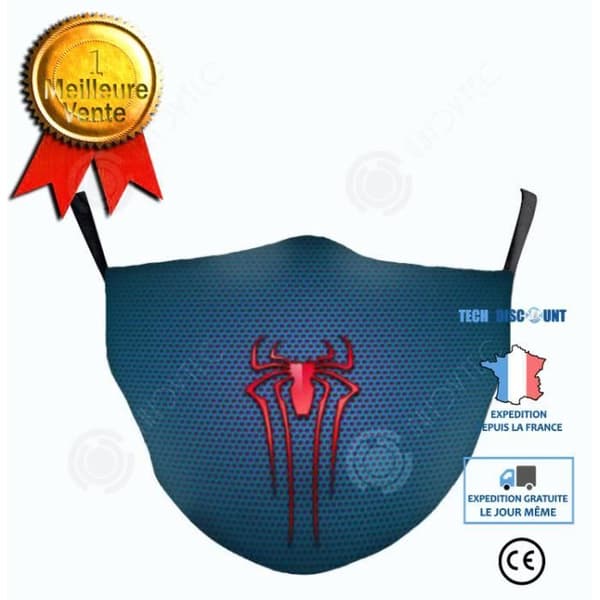 INN® Marvel Spiderman mask tvättbart tyg för män och kvinnor fashionabelt tredimensionellt tryck Julfödelsedagspresent