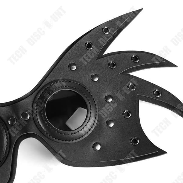 TD® Halloween rollspelsmask 38*18 cm Justerbar huvudrem Dark Punk Style Lämplig för Halloween-fest