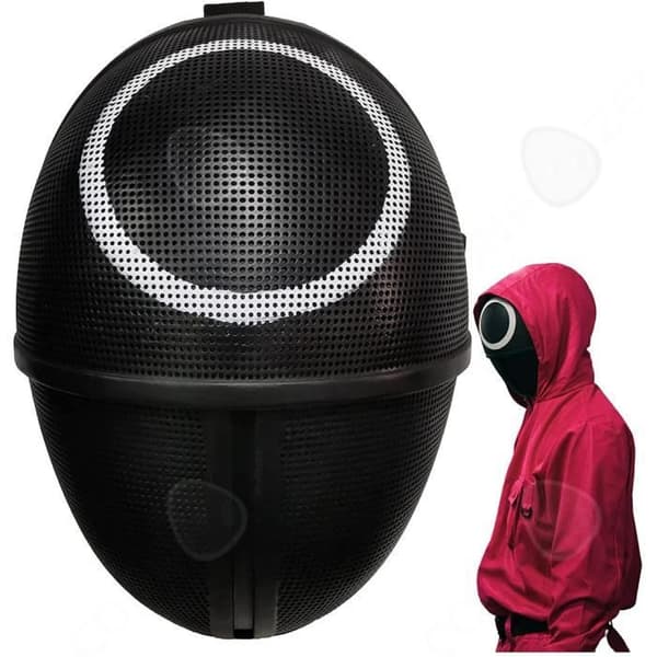 Squid Game-Round CONFO® Mask - Svart - Halloween - Jul - Påsk - CONFOZEN