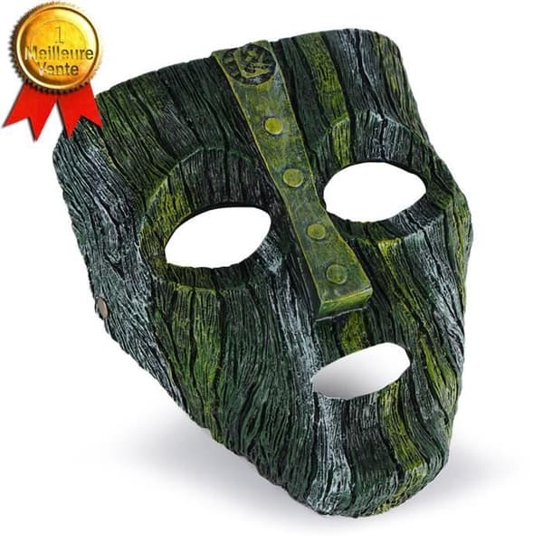 Monster Disguise Mask Cosplay Prank God Halloween Resin - CONFOZEN - Rocky - Grön - Vuxen